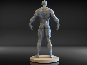 villain polygon digital sculpture Model 3D