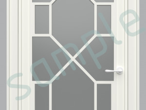 interior classic wooden white door Modèle 3D