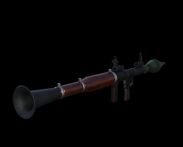rpg-7 anti-tank grenade launcher Modelo 3D .c4d .max .obj .3ds .fbx .stl .blend 