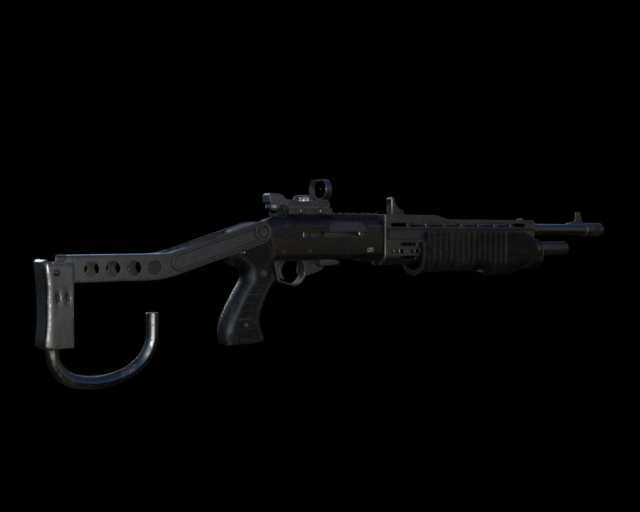 tss gas airsoft shotgun 3D 모델 .c4d .max .obj .3ds .fbx .stl .blend 
