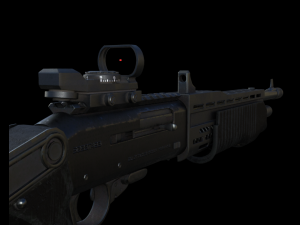 tss gas airsoft shotgun 3D 모델