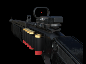 tss gas airsoft shotgun 3D 모델