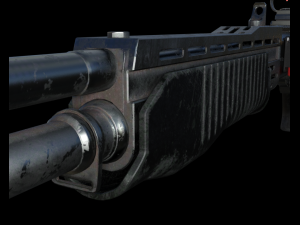 tss gas airsoft shotgun 3D 모델