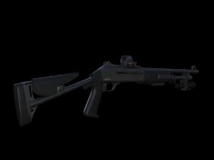 remington 887 nitro mag shotgun 3D Model