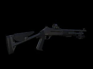 remington 887 nitro mag shotgun 3D Model