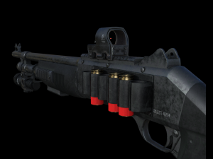 remington 887 nitro mag shotgun 3D Model