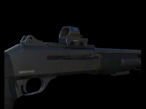 remington 887 nitro mag shotgun 3D Model