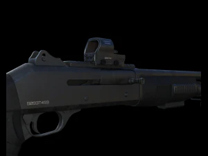 remington 887 nitro mag shotgun 3D Model