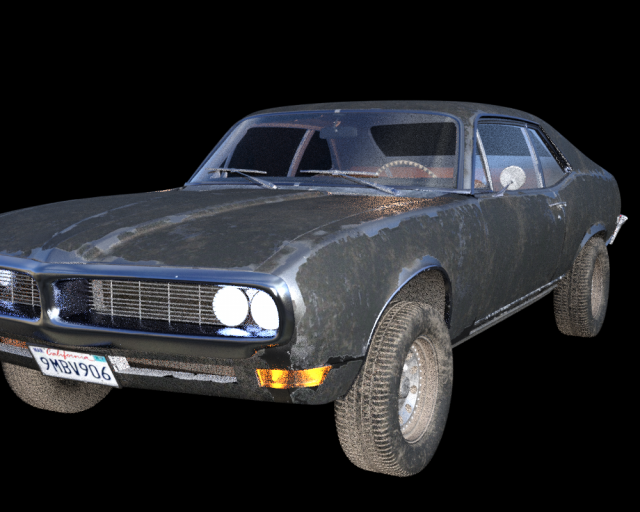 classic car 3D Model .c4d .max .obj .3ds .fbx .stl .blend 