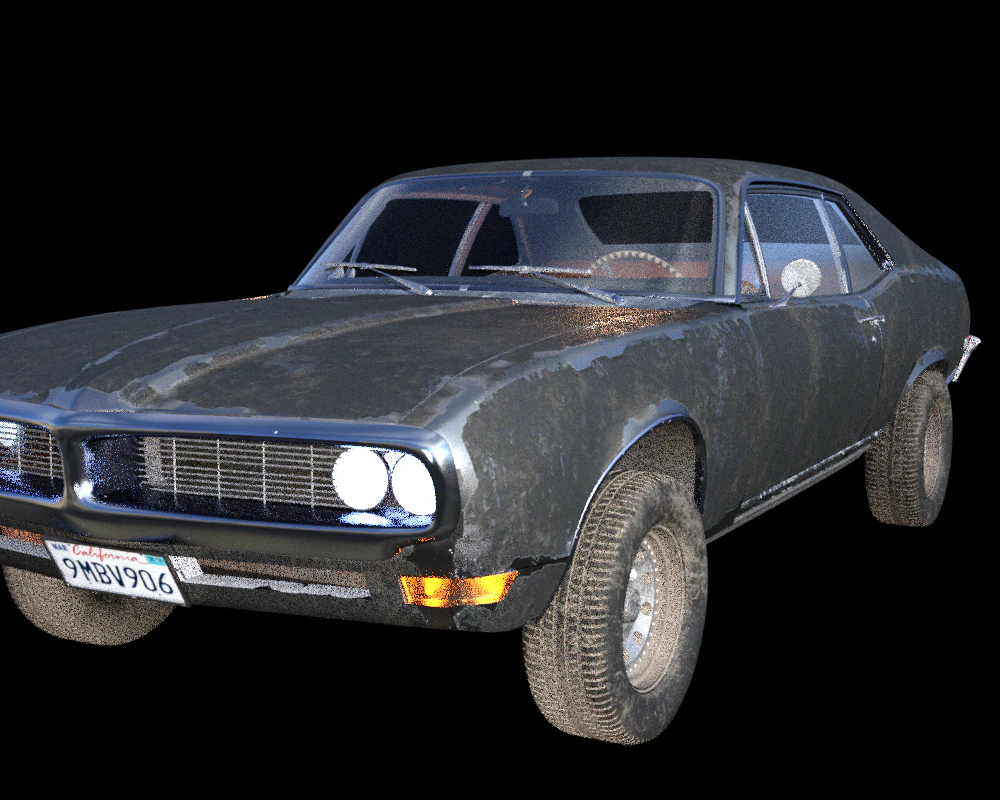 classic car 3D Model .c4d .max .obj .3ds .fbx .stl .blend 