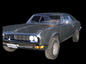 auto d'epoca Modello 3D