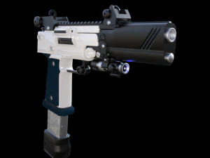 sci-fi pistol 3D Model
