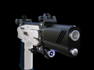 sci-fi pistol 3D Model