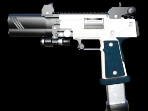sci-fi pistol 3D Model