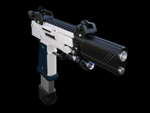 sci-fi pistol 3D मॉडल