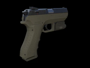 9mm handgun 3D Model