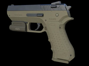 9mm handgun 3D Model