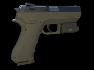 9mm handgun 3D Model