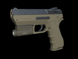 9mm handgun 3D Model