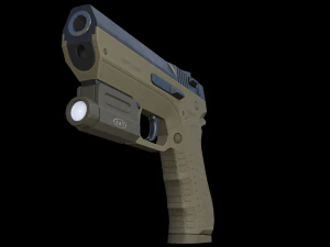 9mm handgun 3D Model