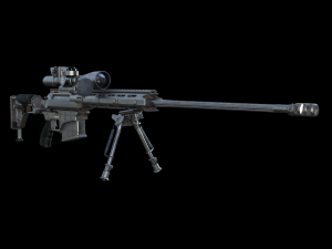 m98b 338 lapua mag sniper rifle 3D Model