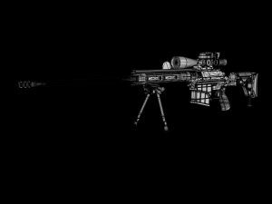 m98b 338 lapua mag sniper rifle 3D Model
