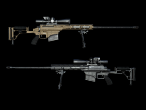 m98b 338 lapua mag sniper rifle 3D Model