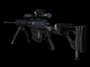 m98b 338 lapua mag sniper rifle 3D Model