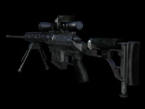 m98b 338 lapua mag sniper rifle 3D Model