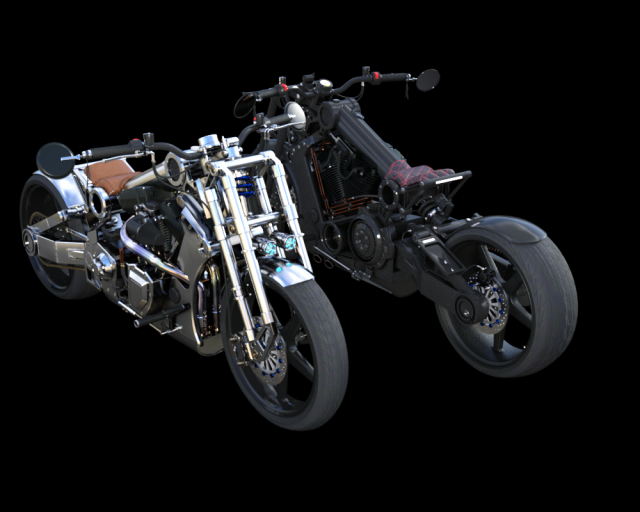 street bike 3D Model .c4d .max .obj .3ds .fbx .stl .blend 