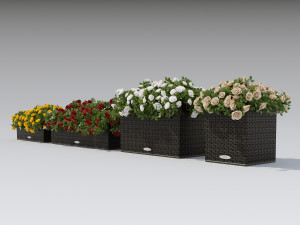 flower decor rouse part 001 Modèle 3D