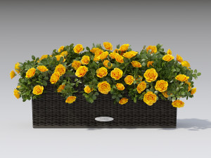 flower decor rouse part 001 Modèle 3D