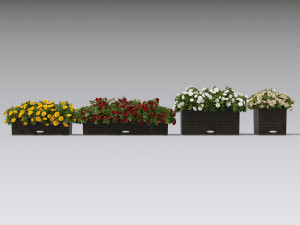 flower decor rouse part 001 Modèle 3D