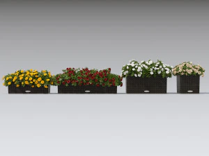 flower decor rouse part 001 3D Model