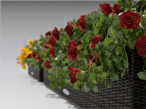 flower decor rouse part 001 Modèle 3D