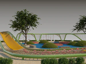 Spielplatz Teil 004 3D Modell