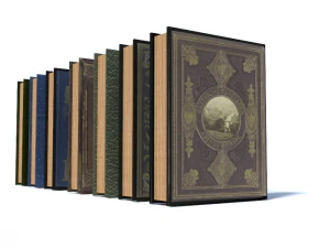 book pack 7 books 3D Model