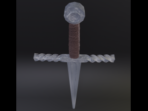 low poly medieval sword 3Dモデル