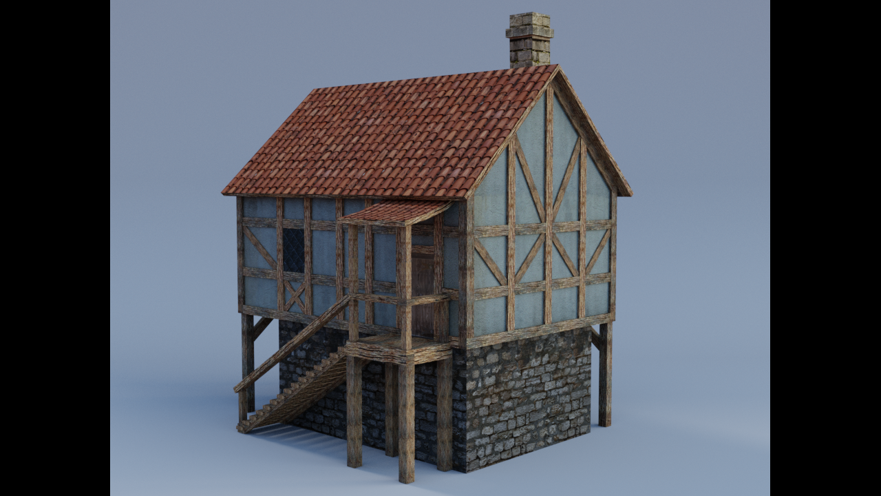 Medieval House Free 3d Model In Buildings 3dexport