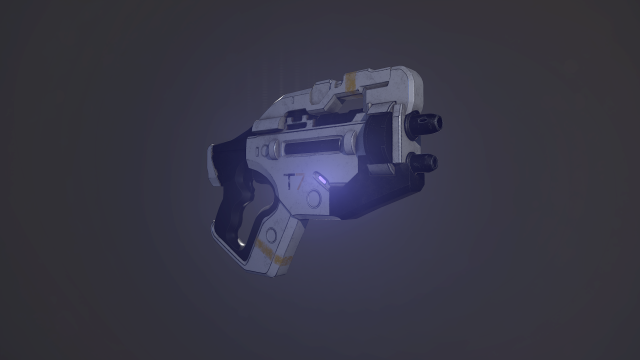 me3 talon t7 heavy pistol 3D Модель .c4d .max .obj .3ds .fbx .stl .blend 
