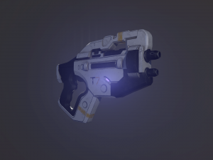 me3 talon t7 heavy pistol 3D 모델