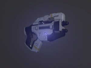 me3 talon t7 heavy pistol 3D Model