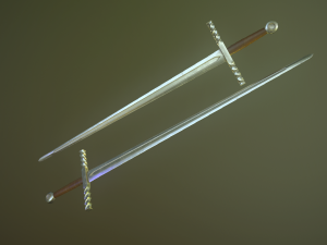 medieval swords 3D मॉडल