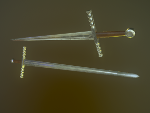medieval swords 3D मॉडल