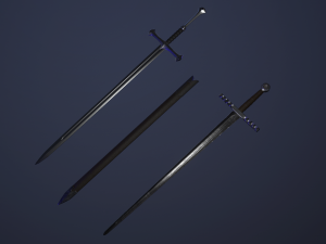 medieval swords 3D मॉडल