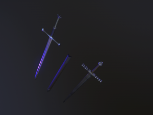 medieval swords 3D मॉडल