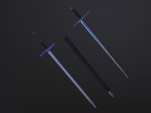 medieval swords 3D मॉडल