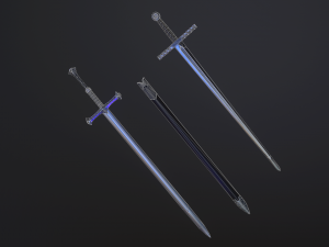 medieval swords 3D मॉडल