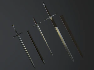 medieval swords 3D Model