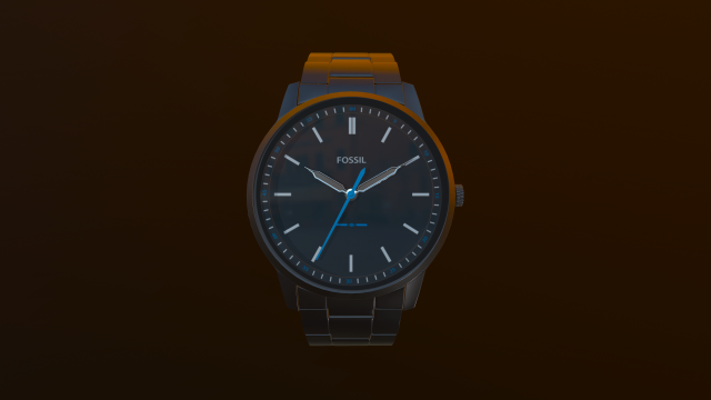 hand watch fossil 3D मॉडल .c4d .max .obj .3ds .fbx .stl .blend 